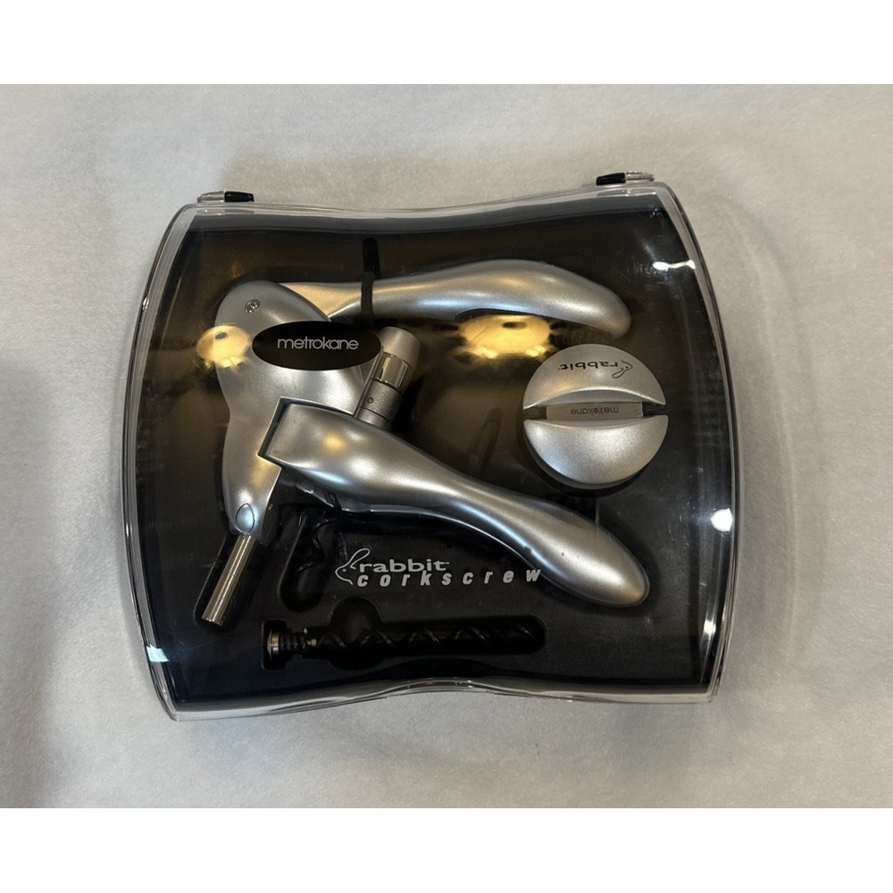 Metrokane Rabbit Corkscrew Wine Opener - Complete - Fully Functional